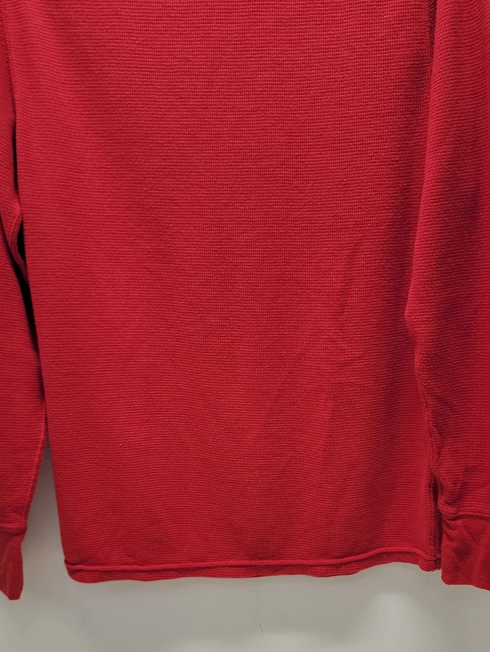 Polo by Ralph Lauren Red V-Neck Sweater with Navy Pony Men's Sz Medium